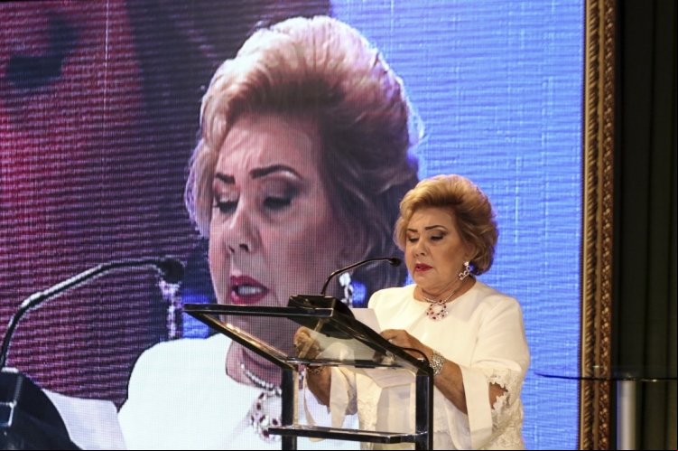 FORTALEZA, CE, BRASIL, 03-05-2019: Consuelo Dias Branco na cerimonia de entrega da medalha de ouro Ivens Dias Branco. (Foto: Alex Gomes/O Povo) FORTALEZA, CE, BRASIL, 03-05-2019: Consuelo Dias Branco na cerimonia de entrega da medalha de ouro Ivens Dias Branco. (Foto: Alex Gomes/O Povo)