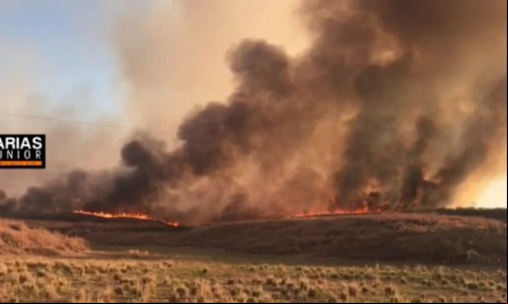 Incêndio atingiu a região 