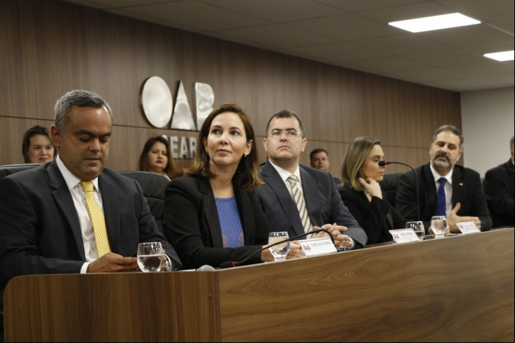Daniela Borges, presidente da Comissão Nacional da Mulher Advogada, esteve em Fortaleza ne...