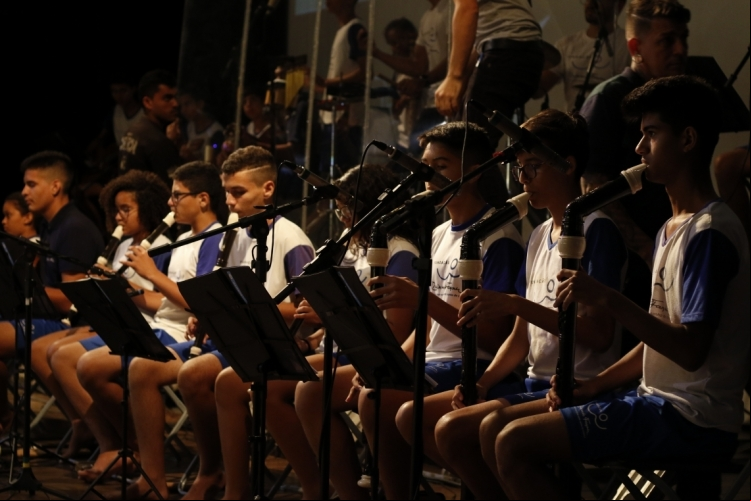 Um dos objetivos do projeto é contribuir para o desenvolvimento das orquestras-escola de todo o Brasil (Alex Gomes/O Povo)