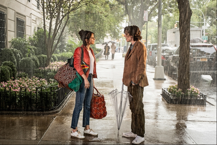 O grande destaque de Um dia de chuva em Nova York são os belos takes da cidade