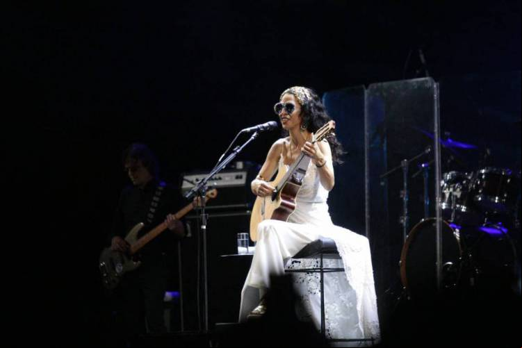 Marisa Monte cantora e compositora no festival I'Music 2020, na última vez que cantou em Fortaleza; ontem ela se apresentou em Recife e dia 6 de maio canta em Fortaleza