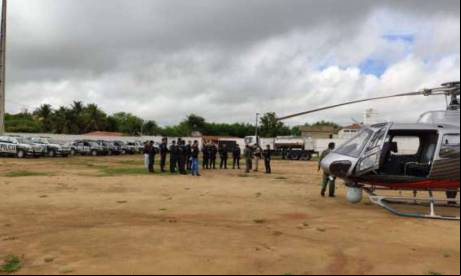 Helicóptero da Ciopaer prestou auxílio na operação 