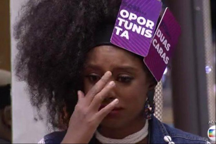 Lumena durante o jogo da discórdia, na última segunda-feira, 01