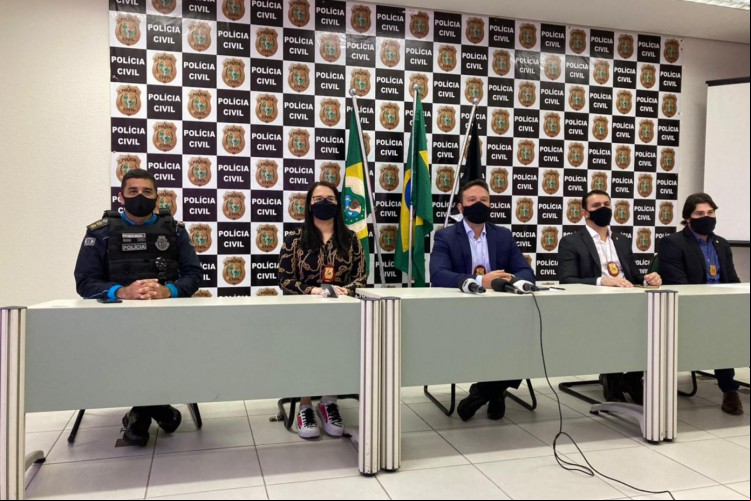 Coletiva de imprensa da Polícia Civil do Estado do Ceará (PCCE)