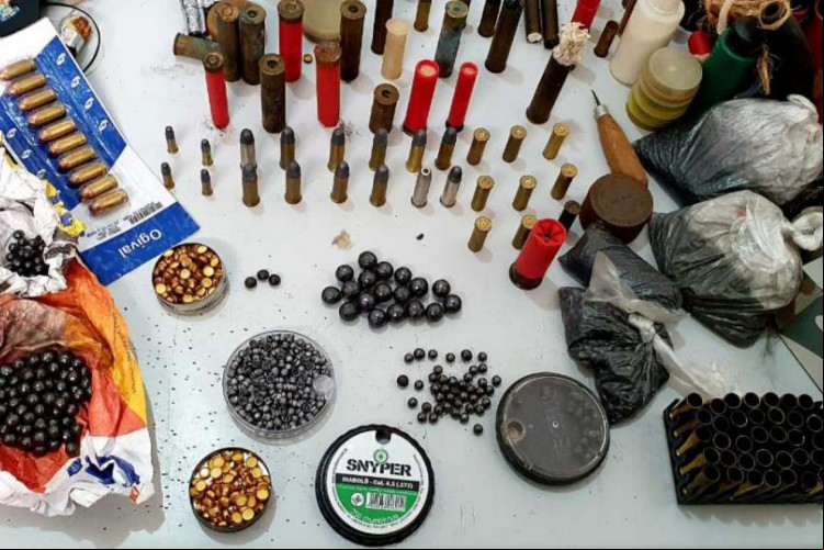 Duas armas de fogo e cerca de 80 munições foram apreendidas na ofensiva