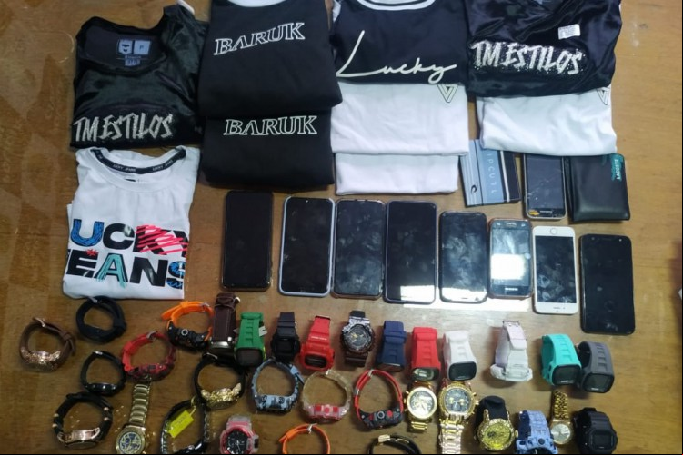 Itens apreendidos pela PCCE
