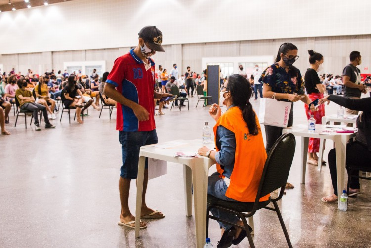 A repescagem de quem perdeu a primeira dose em Fortaleza acontece após a finalização de todos os agendamentos