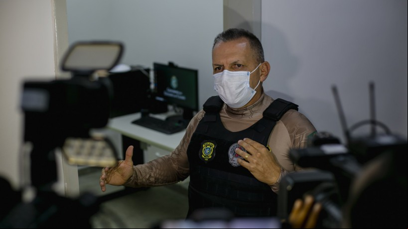 Mauro Albuquerque, secretário da istração Penitenciária, no único presídio de segurança máxima do Ceará, na BR-116, km 27, em Aquiraz