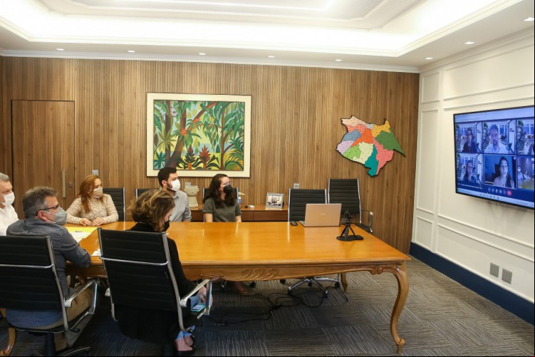 Reunião para do Acordo de Cooperação Técnica para a construção do Mapa da Saúde Mental de Fortaleza.