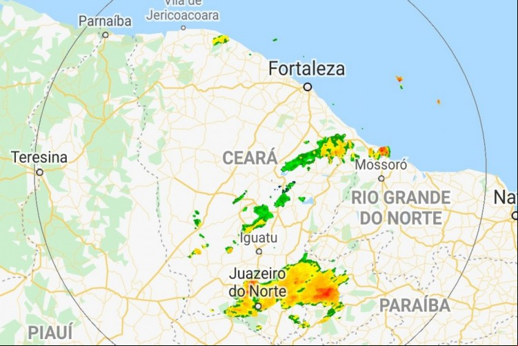 Festas de Réveillon pode acontecer com chuvas em todo Ceará
