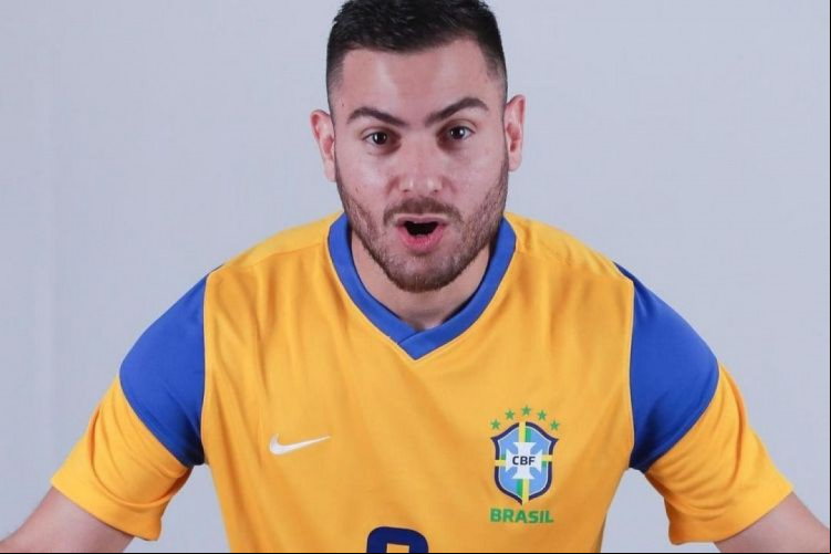 Bruno Taffy é o camisa 9 da seleção brasileira de futsal