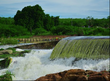Barragem dos Padres, no município de Jucás, uma das cidades onde houve chuva na madrugada desta segunda-feira, 4 