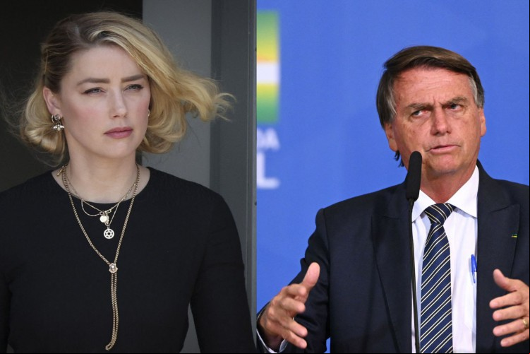 Bolsonaro zomba de Amber Heard após condenação em ação de Johnny Depp