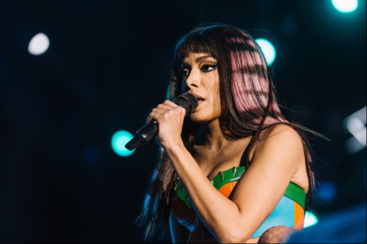 Anitta durante show no Rock in Rio Lisboa