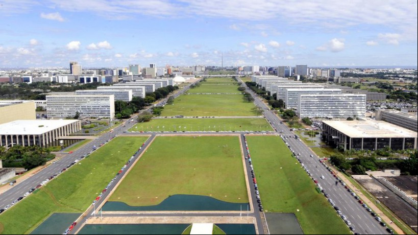Esplanada dos Ministérios, em Brasília