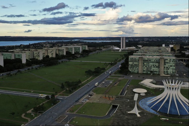 Esplanada dos Ministérios, em Brasília