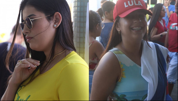 Eleitora votam na escola Narciso Pessoa, em Maracanaú