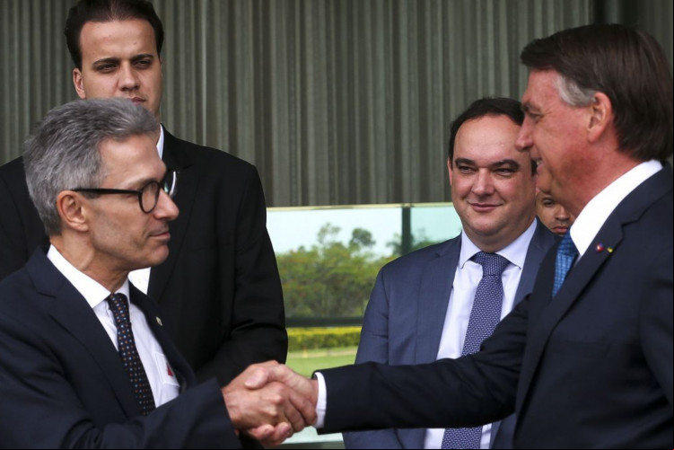 O presidente recebeu apoio de Zema no segundo turno
