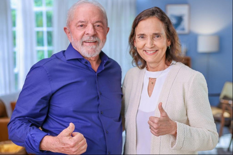 Presidente eleito Lula e Izolda Cela, governadora do Ceará