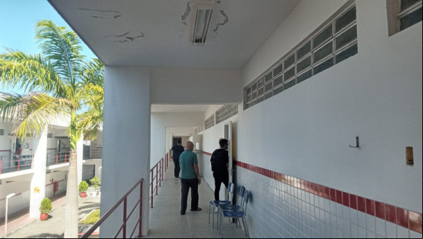 Movimentação na Escola Alda Façanha, em Aquiraz