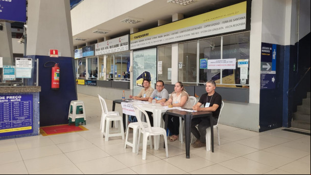 Rodoviária de Fortaleza tem ponto para justificar falta.
