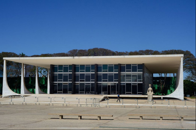 Fachada do edifício sede do Supremo Tribunal Federal - STF