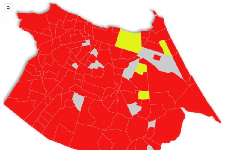 Mapa da votação do 2º turno da eleição presidencial em Fortaleza