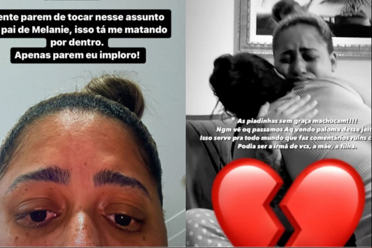 Mc Loma chora após comentários na internet sobre paternidade de sua filha