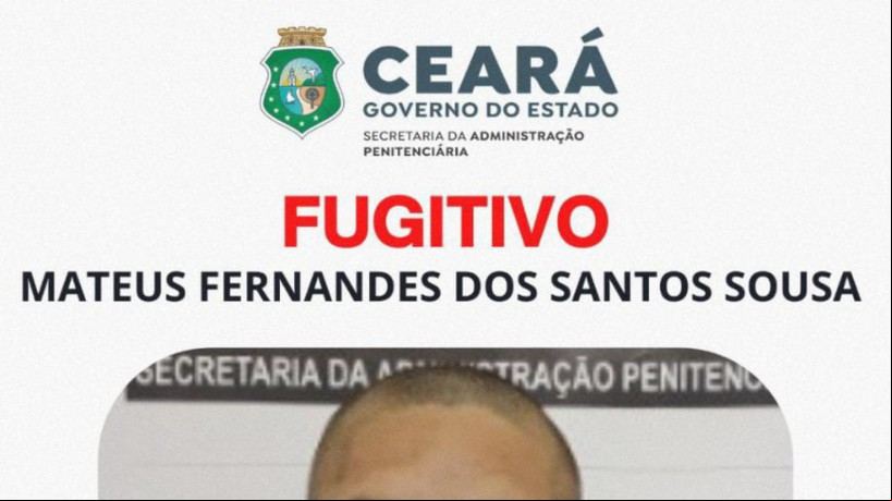 Com a prisão de Francisco Fábio, Mateus Fernandes dos Santos Sousa é o único condenado pela chacina em Quixeramobim ainda foragido