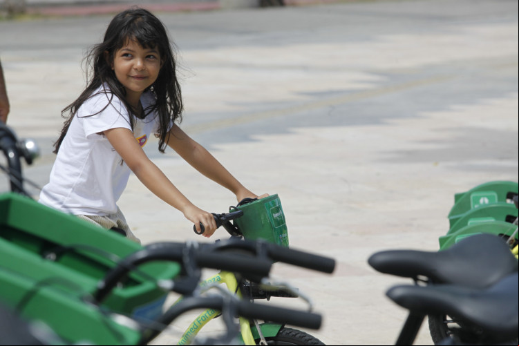 Durante o evento, também ocorreu a inauguração da 12ª estação do Mini Bicicletar, modelo exclusivo para as crianças