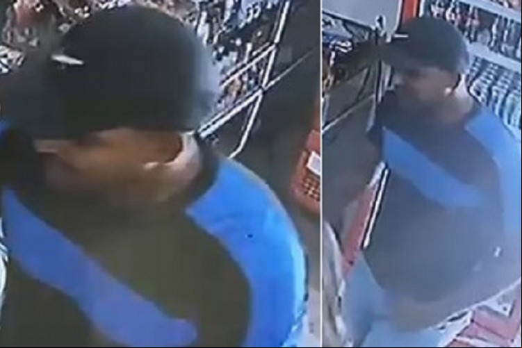 Câmeras de segurança flagraram o momento em que o criminoso deu início à ação
