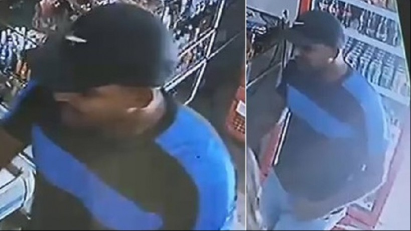 Câmeras de segurança flagraram o momento em que o criminoso deu início à ação