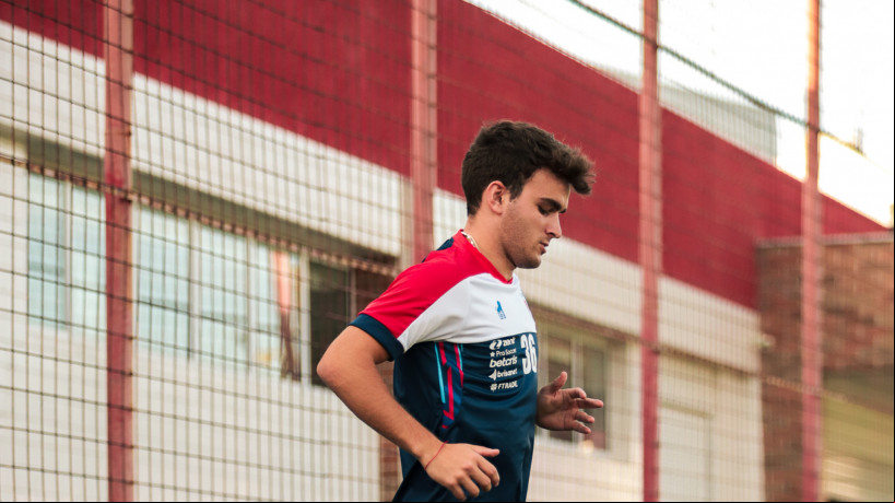 Atacante Depietri em treino do Fortaleza no Centro de Excelência Alcides Santos, no Pici
