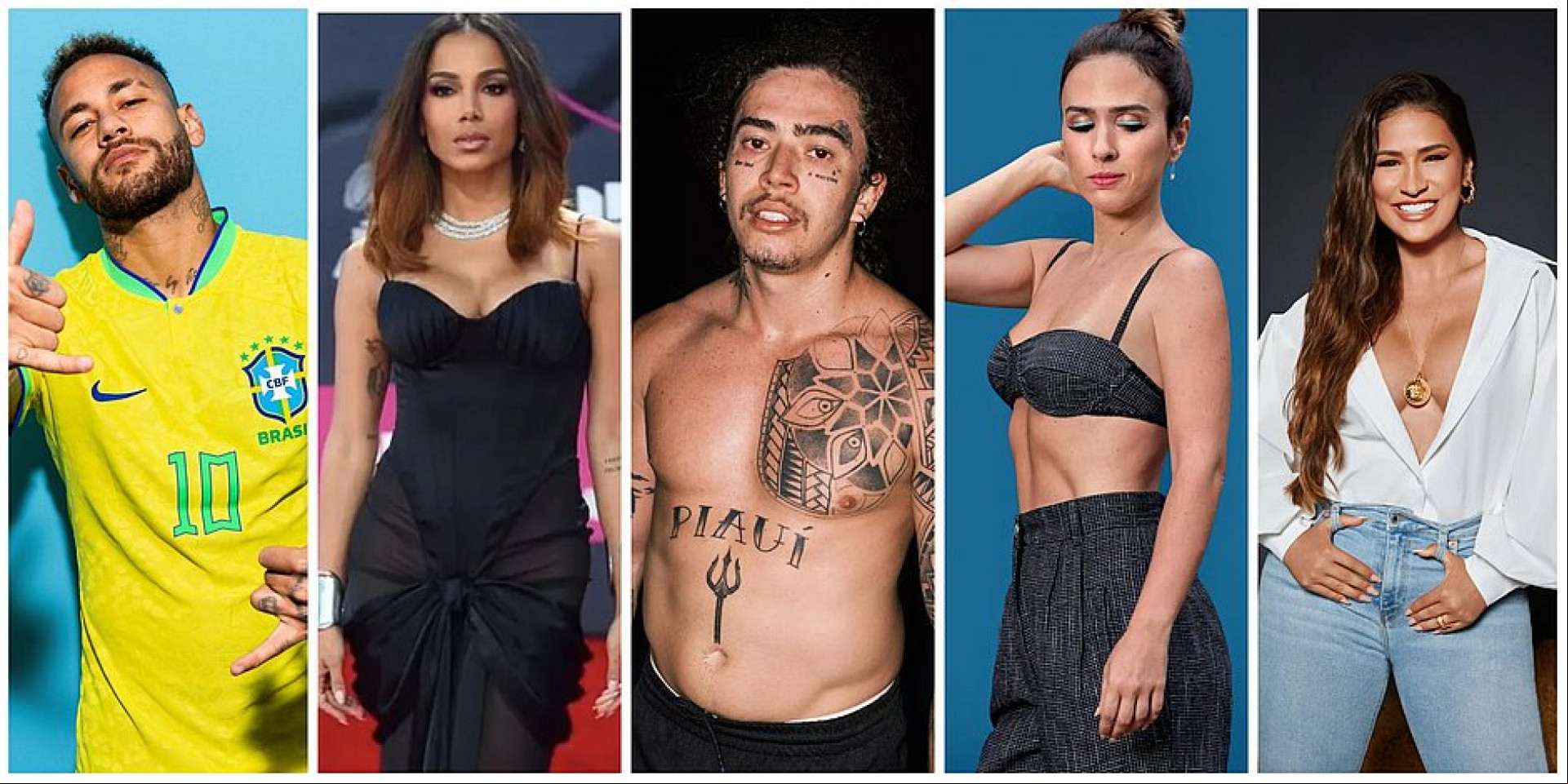 Neymar Jr, Anitta, Whindersson Nunes, Tatá Werneck e Simone estão entre os brasileiros mais seguidos do Instagram