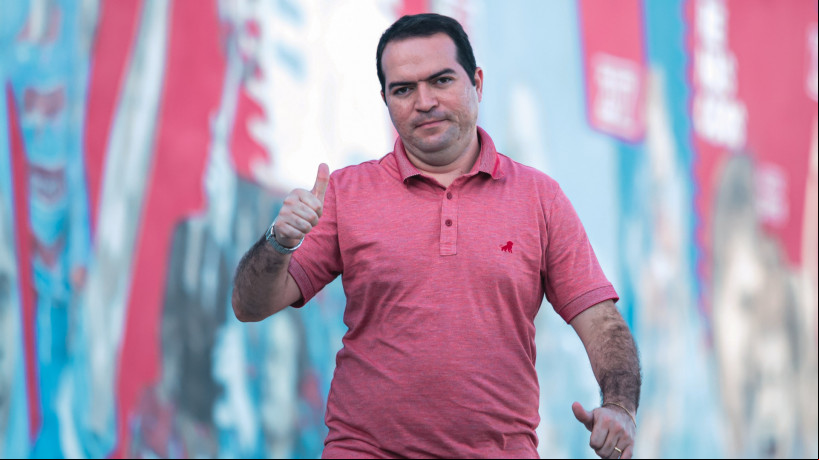 Presidente Marcelo Paz em treino do Fortaleza no Centro de Excelência Alcides Santos, no Pici