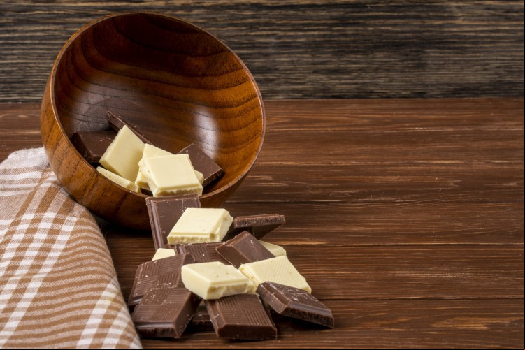 Pedaços de chocolate