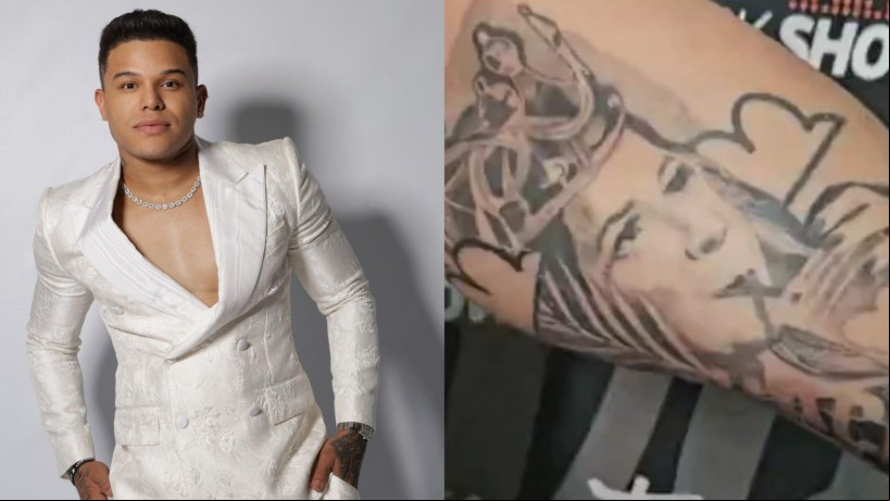 Tierry tatuou rosto de Marília Mendonça em seu braço