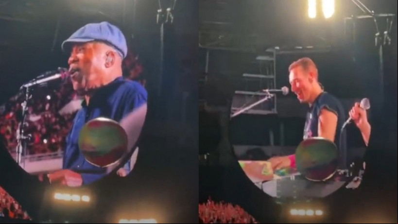 Milton Nascimento participou do último show do Coldplay no Brasil