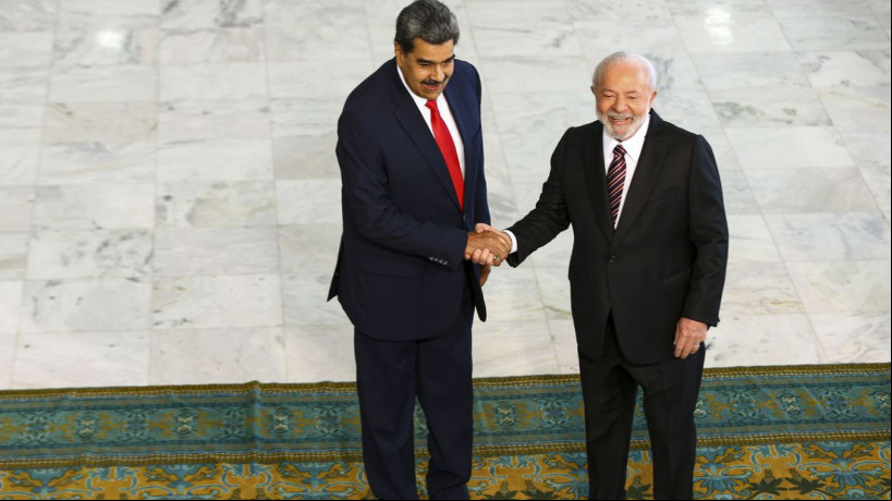 O presidente Luiz Inácio Lula da Silva recebe o presidente da Venezuela, Nicolás Maduro, no Palácio do Planalto
