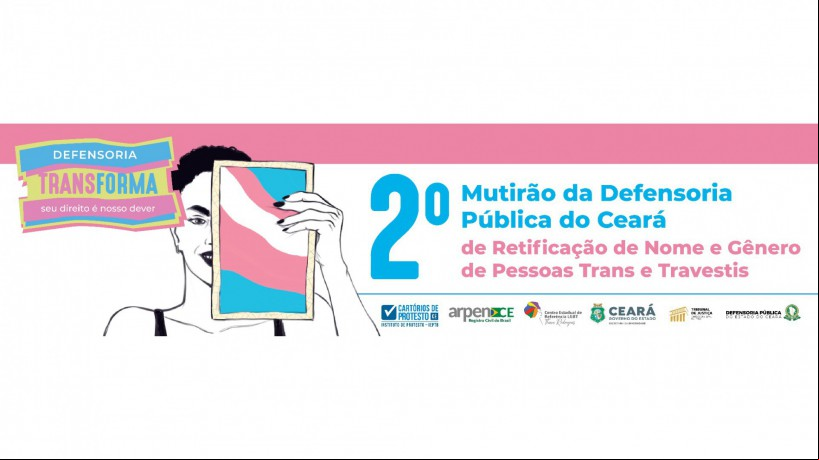 Edição de 2023 do Mutirão Transforma, para retificação de documentos de pessoas trans, recebe inscrições até 6 de junho
