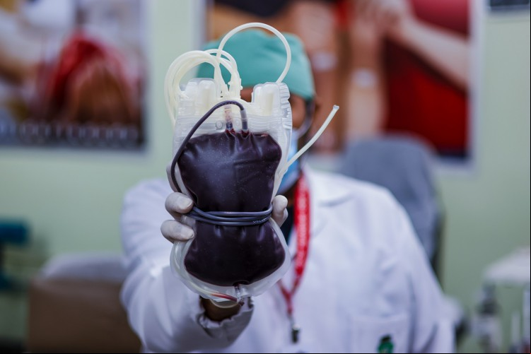 Campanha de incentivo à doação de sangue do Hemoce. (Foto: Aurelio Alves/O Povo)
