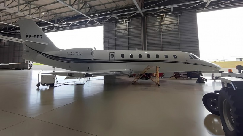 A aeronave é avaliada em R$ 37 milhões