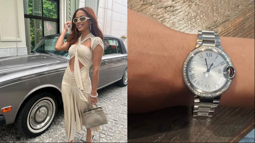 Anitta teve um relógio avaliado em mais de R$ 80 mil roubado na Europa