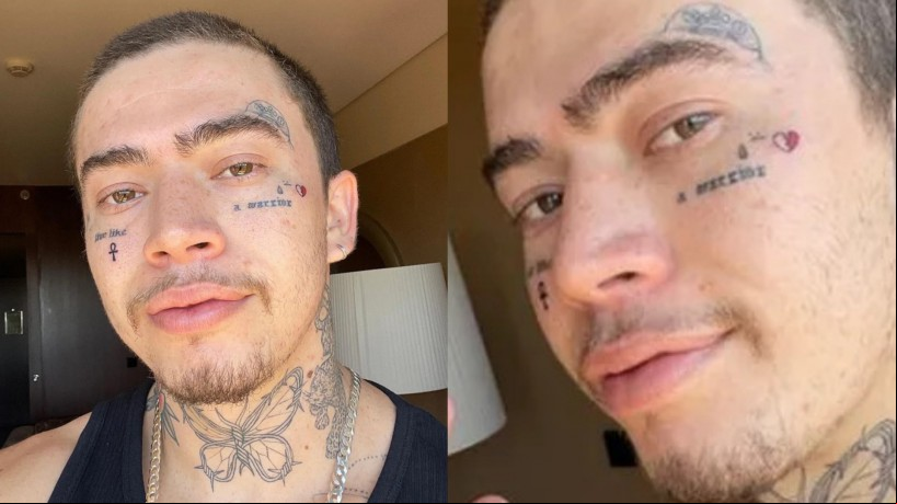 Whindersson Nunes disse estar sofrendo durante sua agem pela Irlanda devido suas tatuagens no rosto