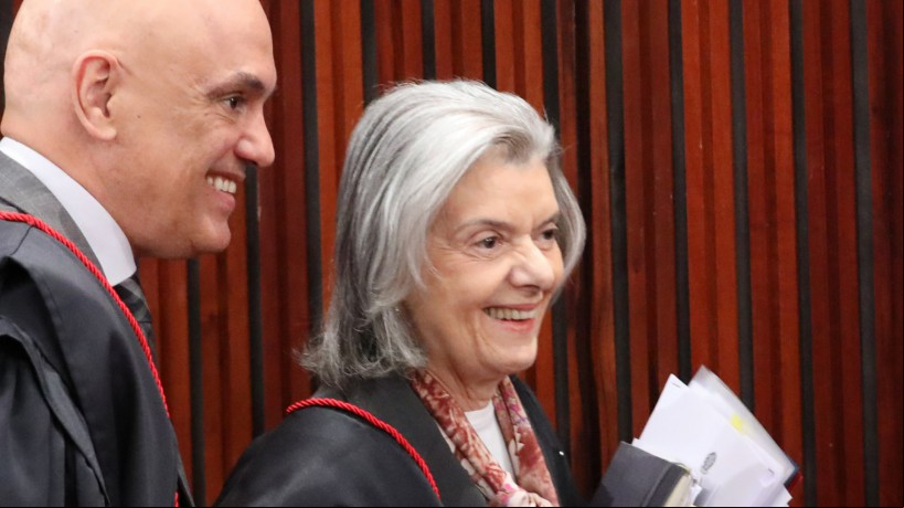 Ministros do TSE Alexandre de Moraes e Cármen Lúcia