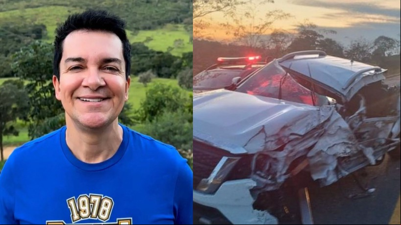 O cantor gospel Regis Danese sofreu acidente após colisão com carreta