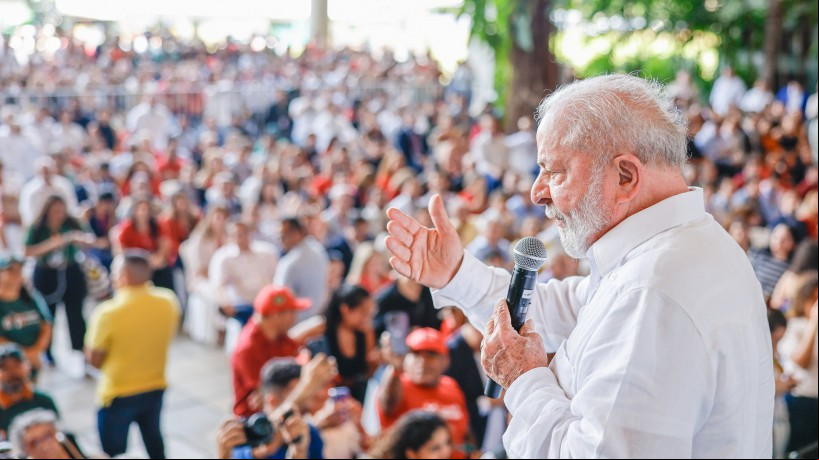 Na última agem por Fortaleza, em setembro de 2023, Lula discursou em palco montado na sede do BNB, no bairro aré, em Fortaleza