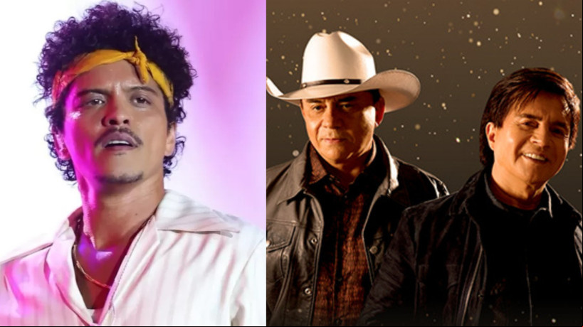Banda de Bruno Mars toca