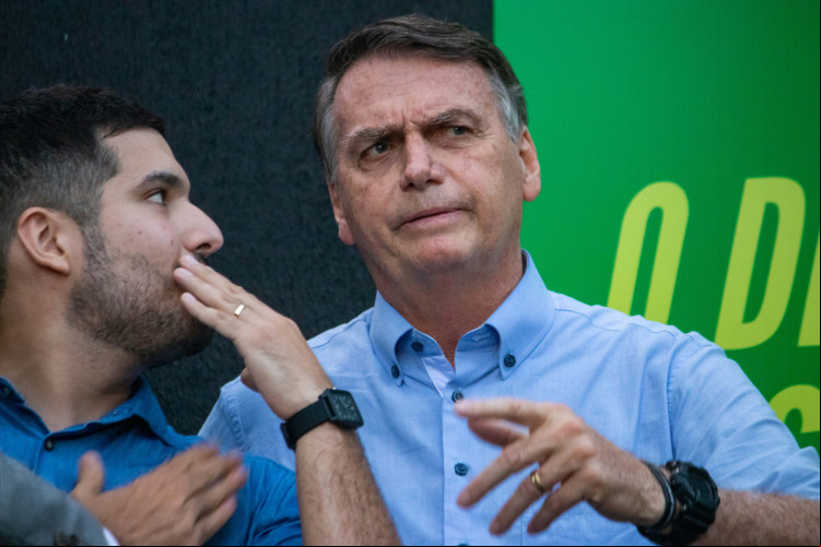 André Fernandes e Jair Bolsonaro